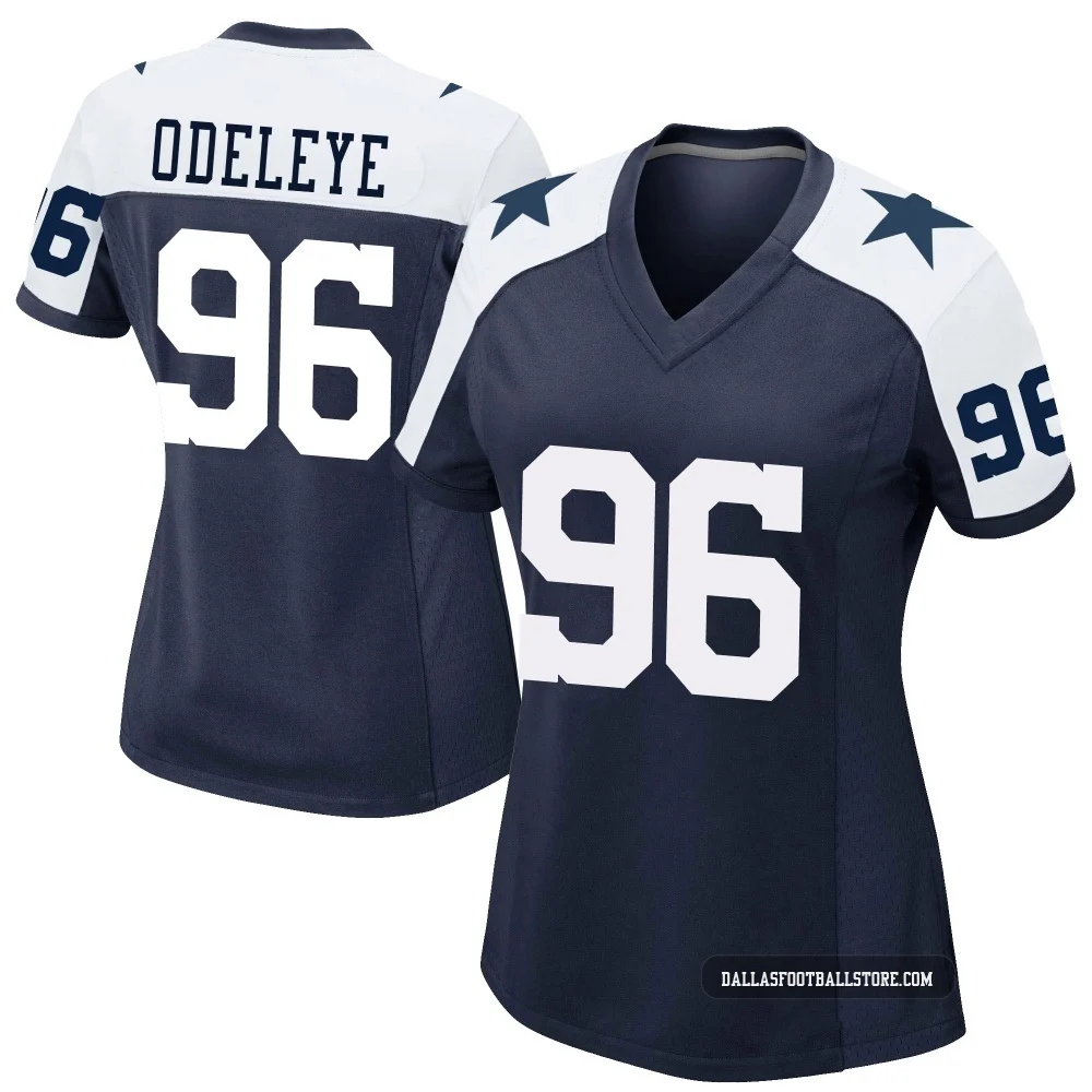 Adedayo Odeleye Dallas Cowboys ＃96 Game Women's Navy Alternate Jersey