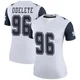 Adedayo Odeleye Dallas Cowboys ＃96 Legend Women's White Color Rush Jersey