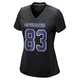 Anthony Smith Dallas Cowboys ＃83 Game Women's Black Carbon Fashion Jersey