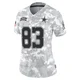 Anthony Smith Dallas Cowboys ＃83 Limited Women's Arctic Camo 2024 Salute to Service Jersey