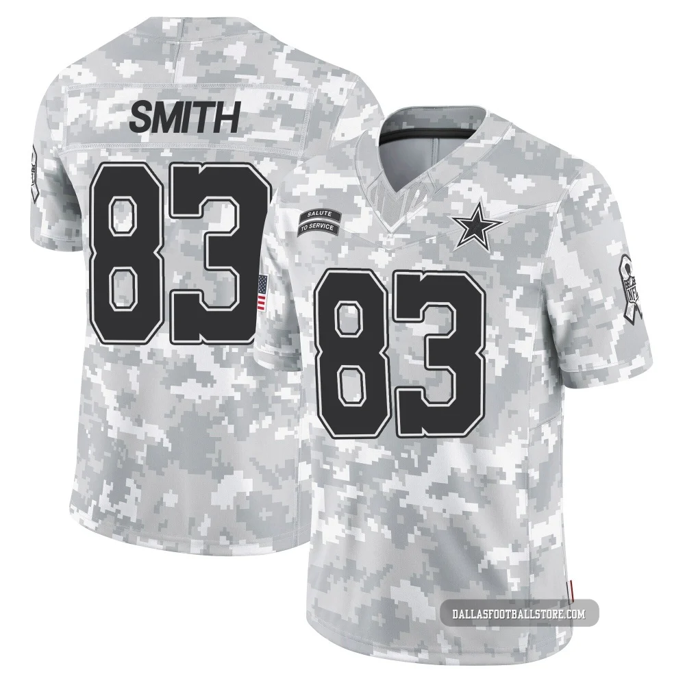 Anthony Smith Dallas Cowboys ＃83 Limited Youth Arctic Camo 2024 Salute to Service Jersey