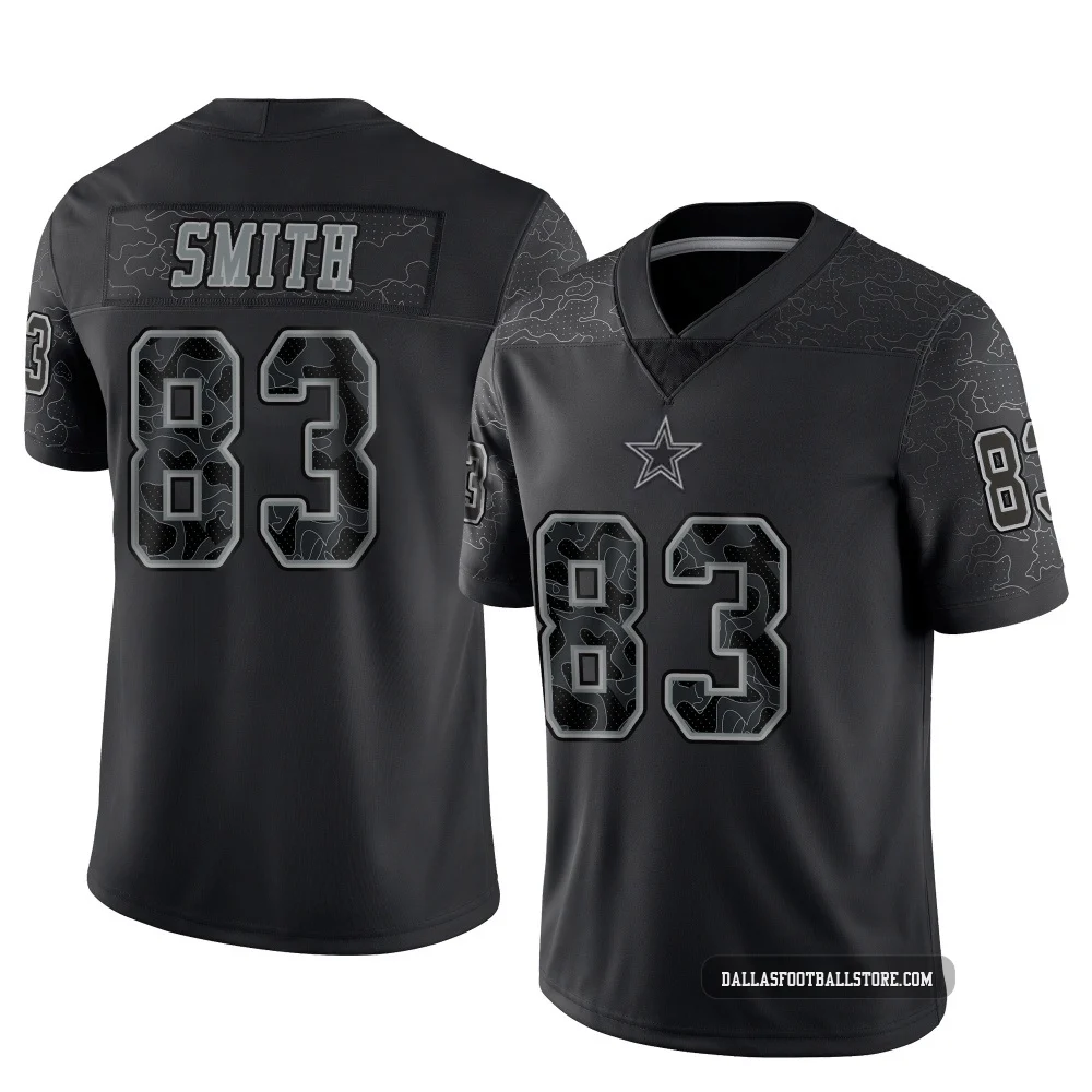 Anthony Smith Dallas Cowboys ＃83 Limited Youth Black Reflective Jersey