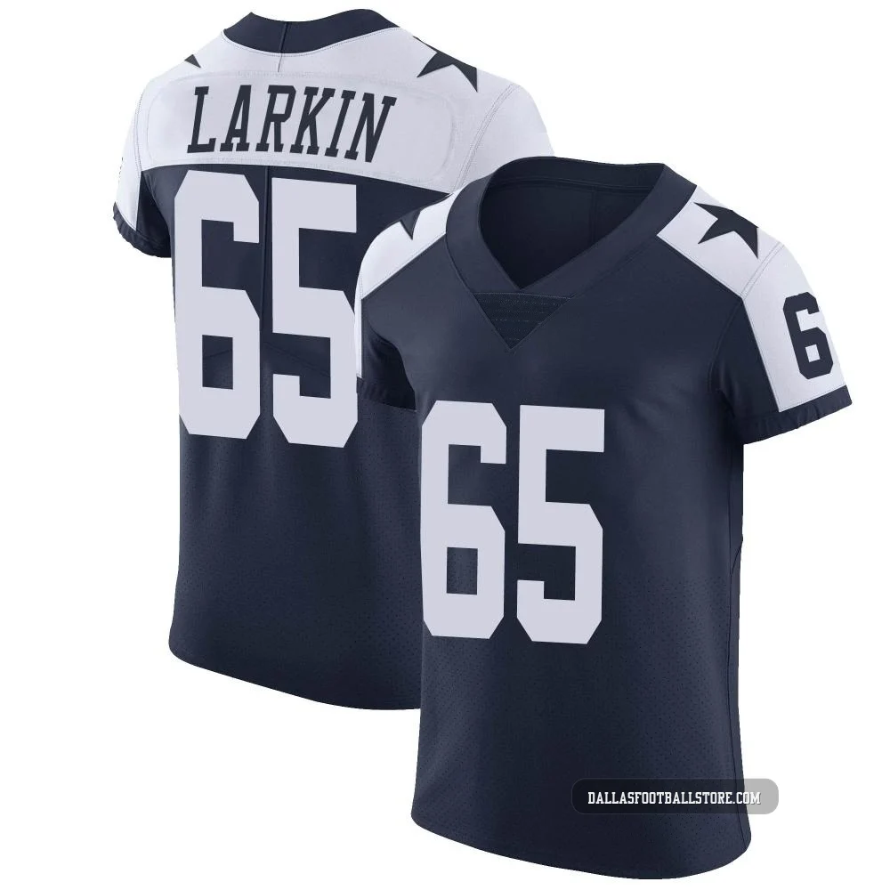 Austin Larkin Dallas Cowboys ＃65 Elite Men's Navy Alternate Vapor Untouchable Jersey