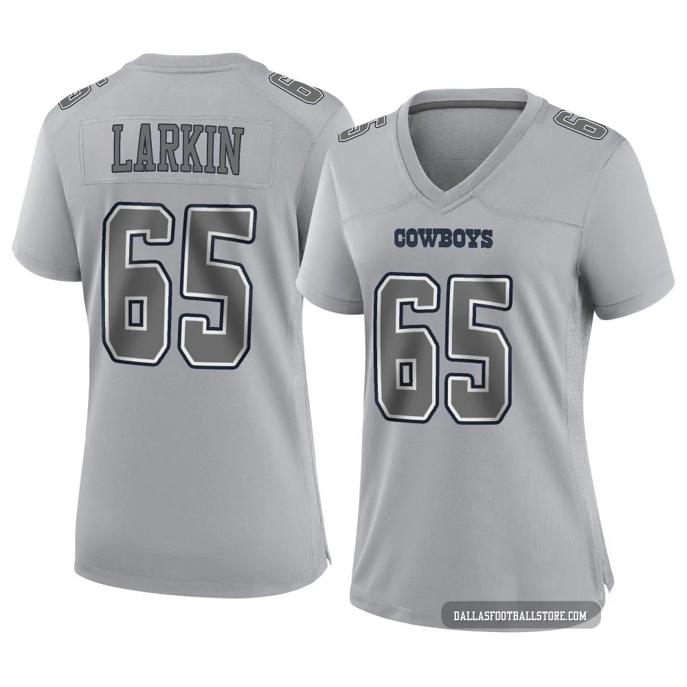 Austin Larkin Dallas Cowboys ＃65 Game Women's Gray Atmosphere Fashion Jersey