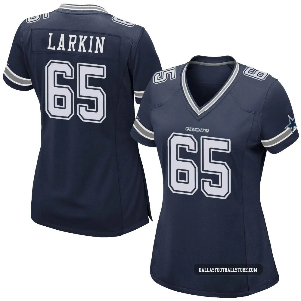 Austin Larkin Dallas Cowboys ＃65 Game Women's Navy Team Color Jersey