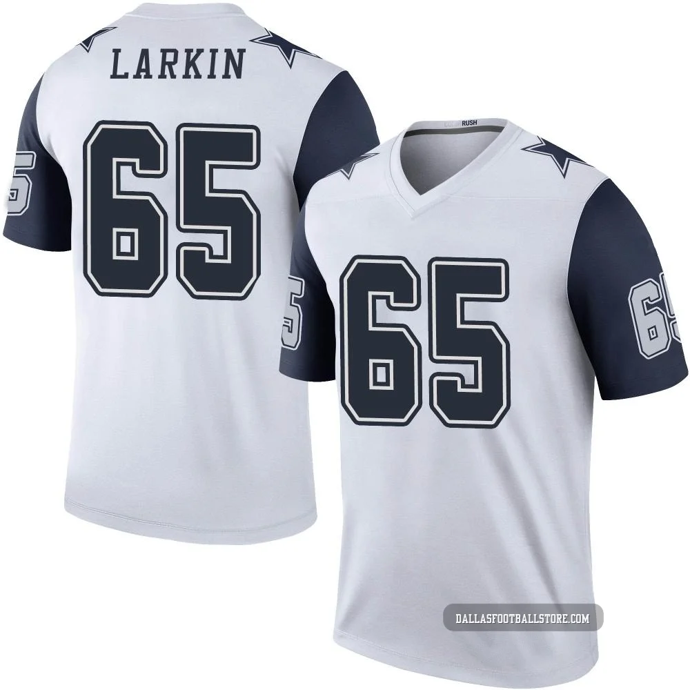 Austin Larkin Dallas Cowboys ＃65 Legend Youth White Color Rush Jersey