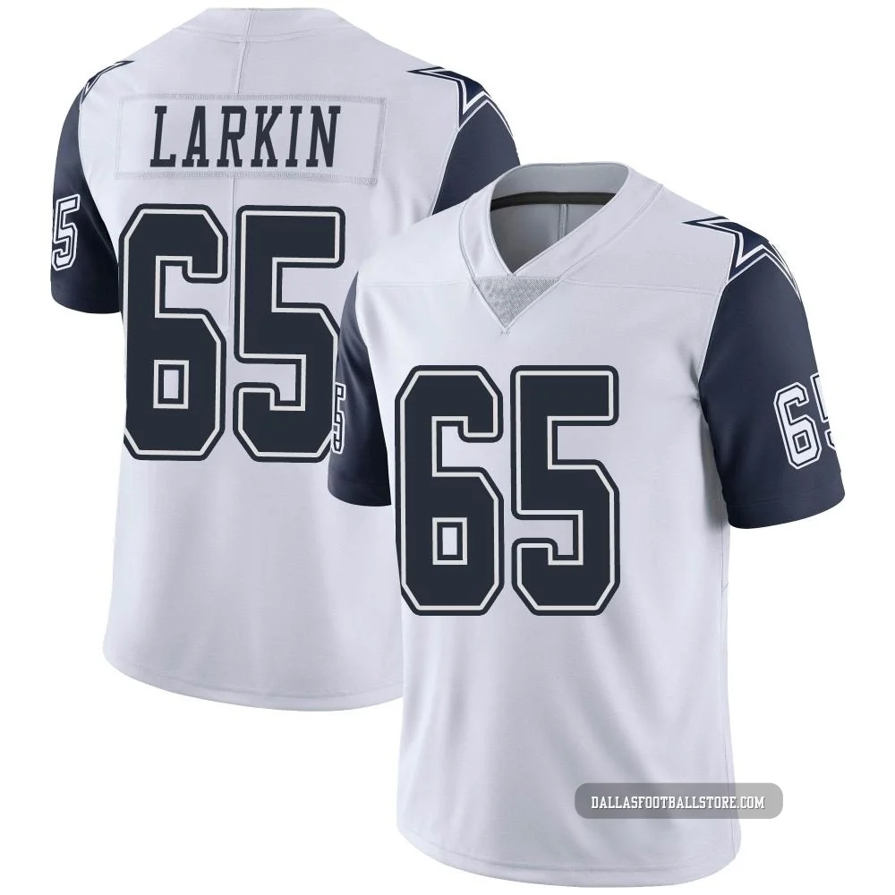 Austin Larkin Dallas Cowboys ＃65 Limited Men's White Color Rush Vapor Untouchable Jersey