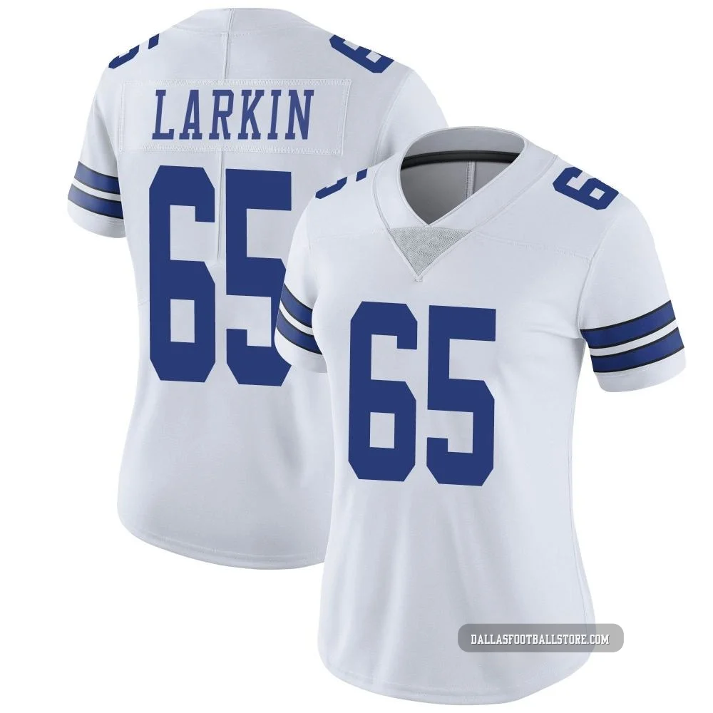 Austin Larkin Dallas Cowboys ＃65 Limited Women's White Vapor Untouchable Jersey