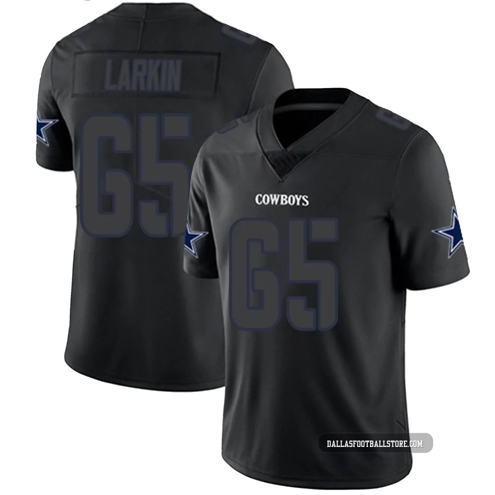 Austin Larkin Dallas Cowboys ＃65 Limited Youth Black Impact Jersey