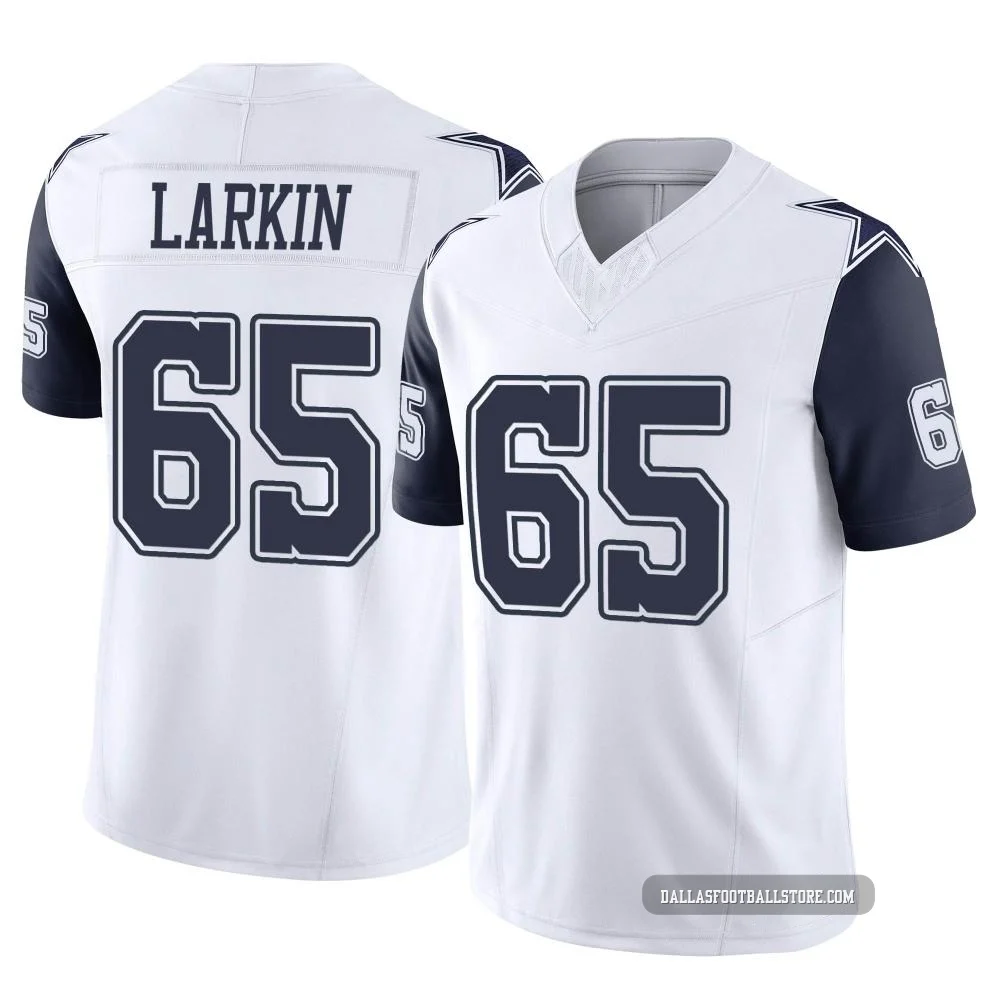 Austin Larkin Dallas Cowboys ＃65 Limited Youth White 2nd Alternate Vapor F.U.S.E. Jersey