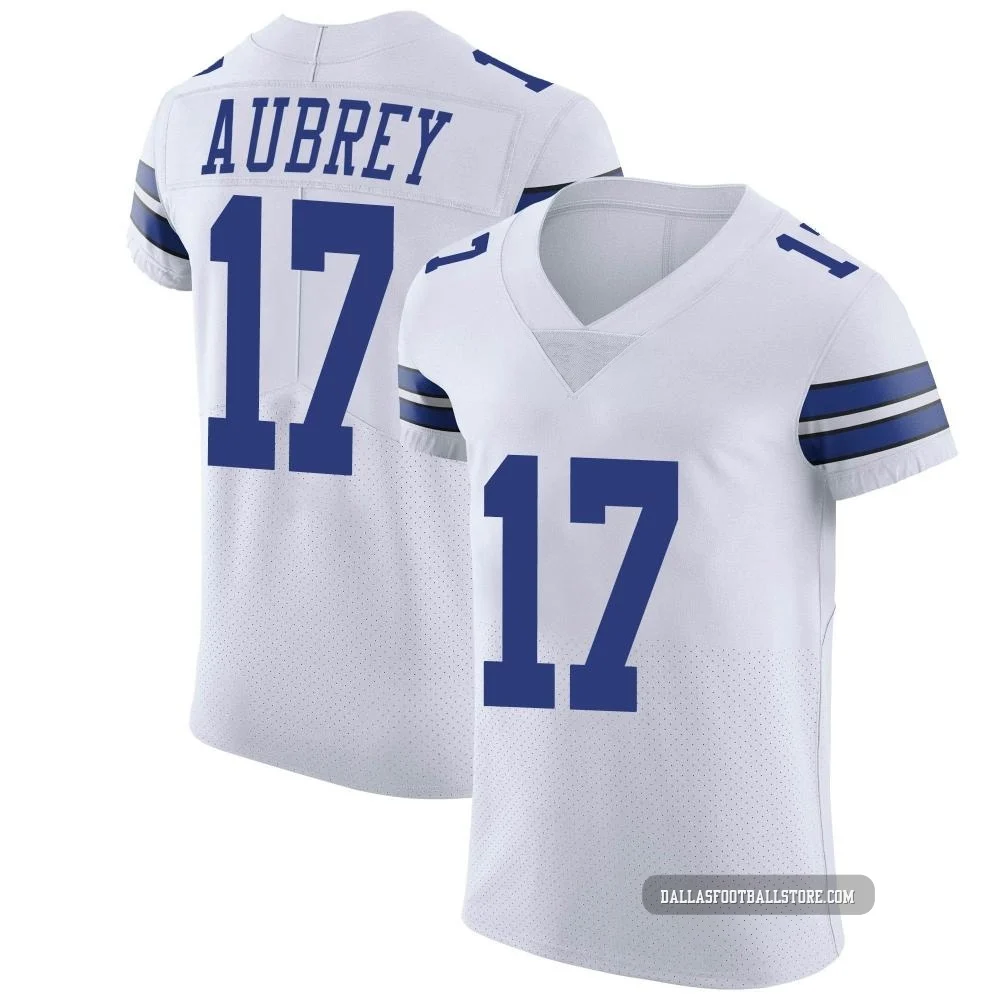 Brandon Aubrey Dallas Cowboys ＃17 Elite Men's White Vapor Untouchable Jersey