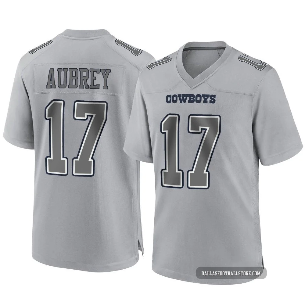 Brandon Aubrey Dallas Cowboys ＃17 Game Youth Gray Atmosphere Fashion Jersey