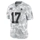 Brandon Aubrey Dallas Cowboys ＃17 Limited Men's Arctic Camo 2024 Salute to Service Jersey