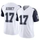 Brandon Aubrey Dallas Cowboys ＃17 Limited Men's White 2nd Alternate Vapor F.U.S.E. Jersey