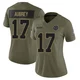 Brandon Aubrey Dallas Cowboys ＃17 Limited Women's Olive 2025 Salute to Service Jersey