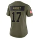 Brandon Aubrey Dallas Cowboys ＃17 Limited Women's Olive 2025 Salute to Service Jersey