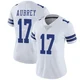 Brandon Aubrey Dallas Cowboys ＃17 Limited Women's White Vapor Untouchable Jersey