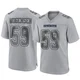 Brock Mogensen Dallas Cowboys ＃59 Game Men's Gray Atmosphere Fashion Jersey