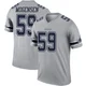 Brock Mogensen Dallas Cowboys ＃59 Legend Men's Gray Inverted Jersey
