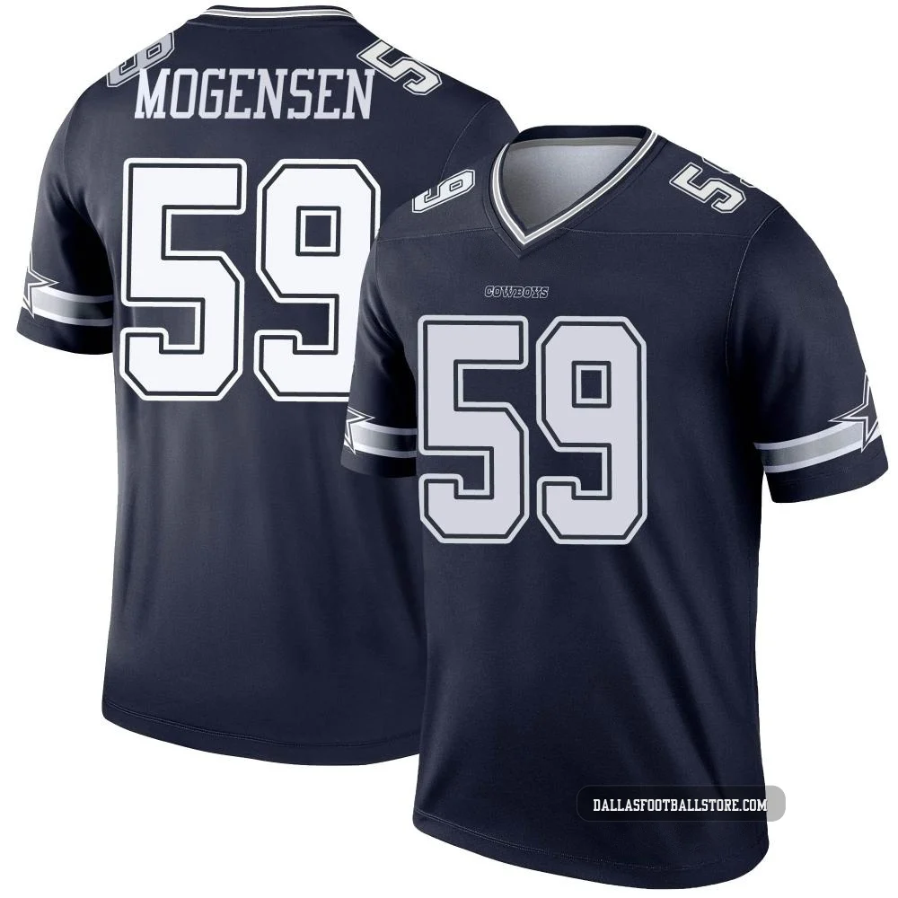 Brock Mogensen Dallas Cowboys ＃59 Legend Men's Navy Jersey