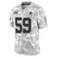 Brock Mogensen Dallas Cowboys ＃59 Limited Men's Arctic Camo 2024 Salute to Service Jersey
