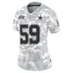 Brock Mogensen Dallas Cowboys ＃59 Limited Women's Arctic Camo 2024 Salute to Service Jersey