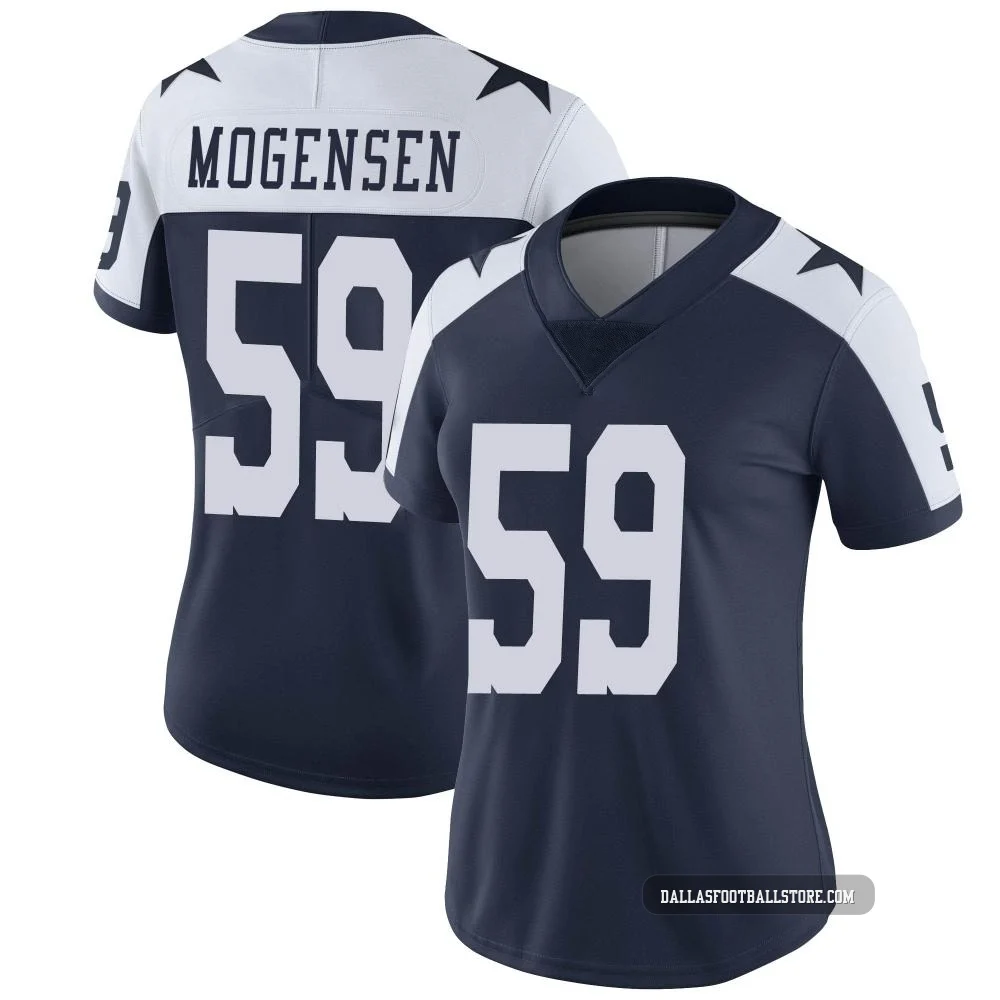 Brock Mogensen Dallas Cowboys ＃59 Limited Women's Navy Alternate Vapor Untouchable Jersey