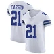 Caelen Carson Dallas Cowboys ＃21 Elite Men's White Vapor Untouchable Jersey