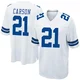 Caelen Carson Dallas Cowboys ＃21 Game Men's White Jersey