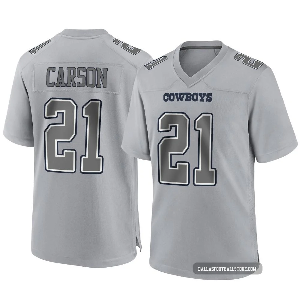 Caelen Carson Dallas Cowboys ＃21 Game Youth Gray Atmosphere Fashion Jersey