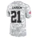 Caelen Carson Dallas Cowboys ＃21 Limited Men's Arctic Camo 2024 Salute to Service Jersey