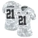 Caelen Carson Dallas Cowboys ＃21 Limited Women's Arctic Camo 2024 Salute to Service Jersey