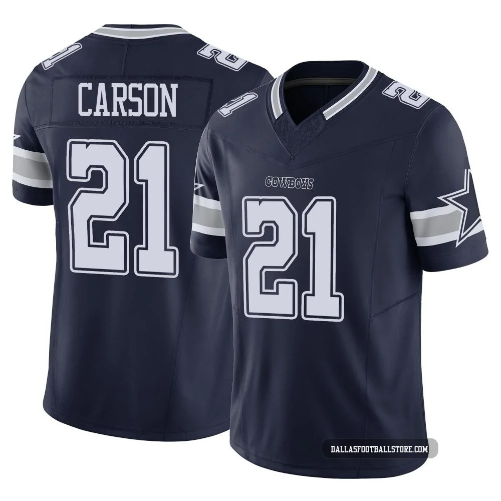 Caelen Carson Dallas Cowboys ＃21 Limited Youth Navy Vapor F.U.S.E. Jersey