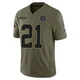 Caelen Carson Dallas Cowboys ＃21 Limited Youth Olive 2025 Salute to Service Jersey
