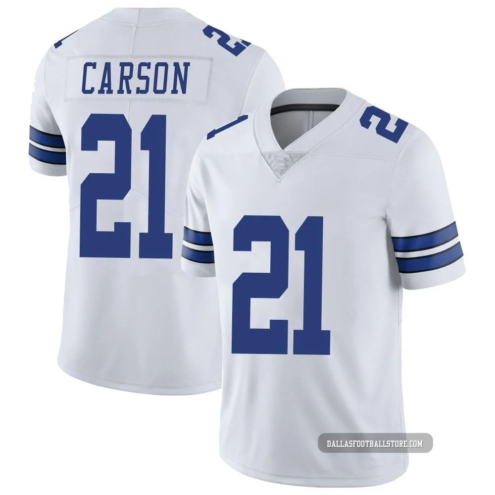 Caelen Carson Dallas Cowboys ＃21 Limited Youth White Vapor Untouchable Jersey