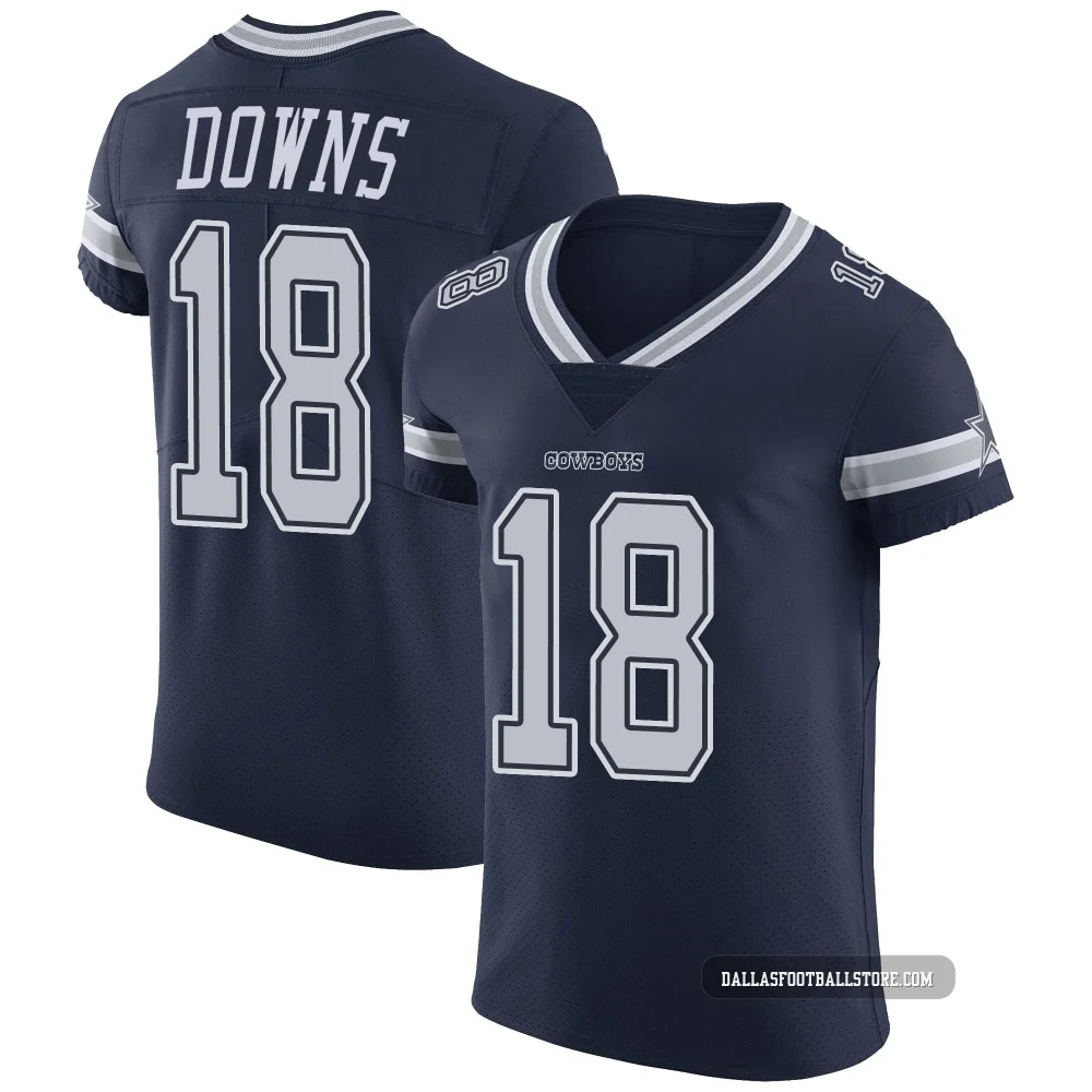 Caleb Downs Dallas Cowboys ＃18 Elite Men's Navy Team Color Vapor Untouchable Jersey