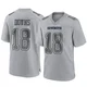 Caleb Downs Dallas Cowboys ＃18 Game Men's Gray Atmosphere Fashion Jersey