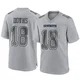 Caleb Downs Dallas Cowboys ＃18 Game Youth Gray Atmosphere Fashion Jersey