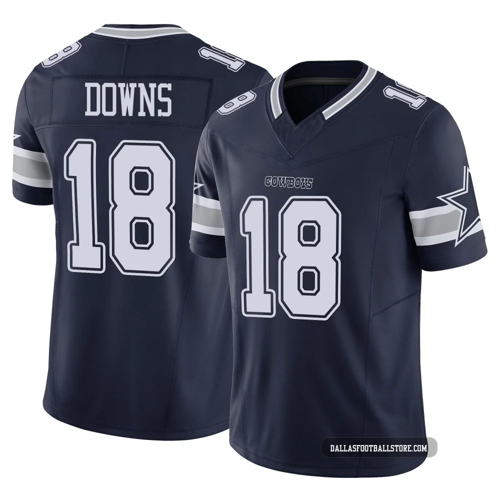 Caleb Downs Dallas Cowboys ＃18 Limited Men's Navy Vapor F.U.S.E. Jersey