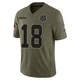 Caleb Downs Dallas Cowboys ＃18 Limited Men's Olive 2025 Salute to Service Jersey