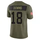 Caleb Downs Dallas Cowboys ＃18 Limited Men's Olive 2025 Salute to Service Jersey