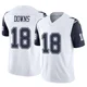Caleb Downs Dallas Cowboys ＃18 Limited Men's White 2nd Alternate Vapor F.U.S.E. Jersey