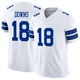 Caleb Downs Dallas Cowboys ＃18 Limited Men's White Vapor F.U.S.E. Jersey