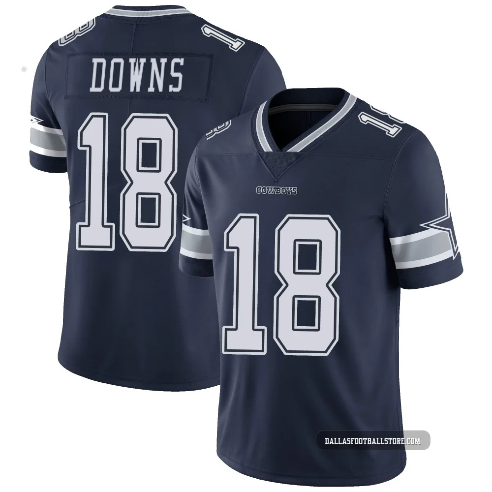 Caleb Downs Dallas Cowboys ＃18 Limited Youth Navy Team Color Vapor Untouchable Jersey