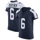 Camden Brown Dallas Cowboys ＃6 Elite Men's Navy Alternate Vapor Untouchable Jersey