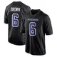 Camden Brown Dallas Cowboys ＃6 Game Men's Black Carbon Fashion Jersey