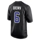 Camden Brown Dallas Cowboys ＃6 Game Youth Black Carbon Fashion Jersey