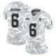 Camden Brown Dallas Cowboys ＃6 Limited Women's Arctic Camo 2024 Salute to Service Jersey