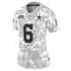 Camden Brown Dallas Cowboys ＃6 Limited Women's Arctic Camo 2024 Salute to Service Jersey