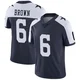 Camden Brown Dallas Cowboys ＃6 Limited Youth Navy Alternate Vapor Untouchable Jersey